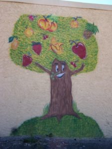 Hickory Wall Fruit Tree