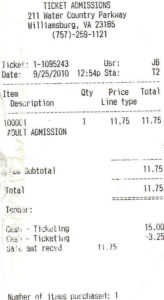 PRES Reciept
