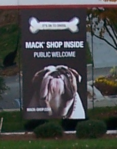 Mack Truck Store Sign
